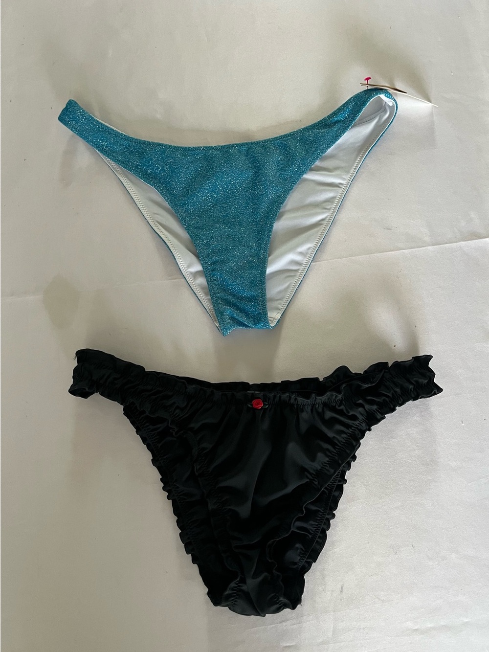 Victoria's Secret PINK New Bikini Swim Blue/ Black  M